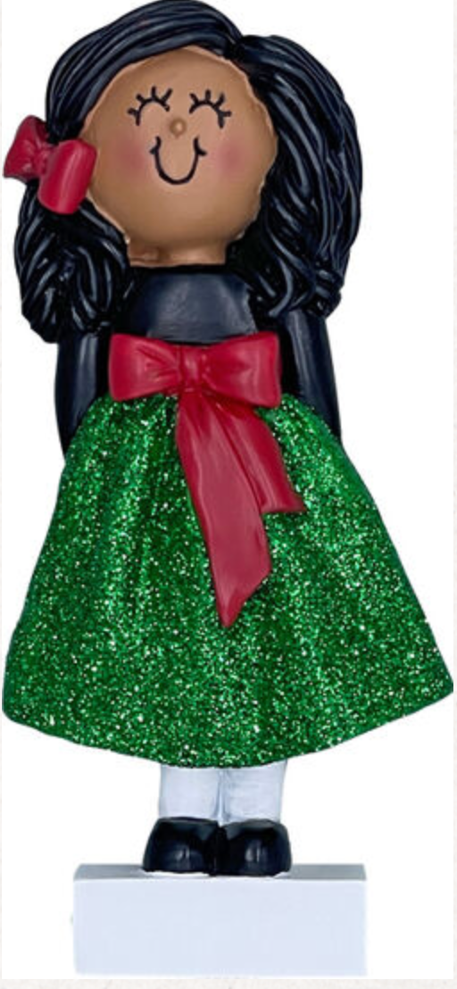 Christmas Outfit Ornament - Girl