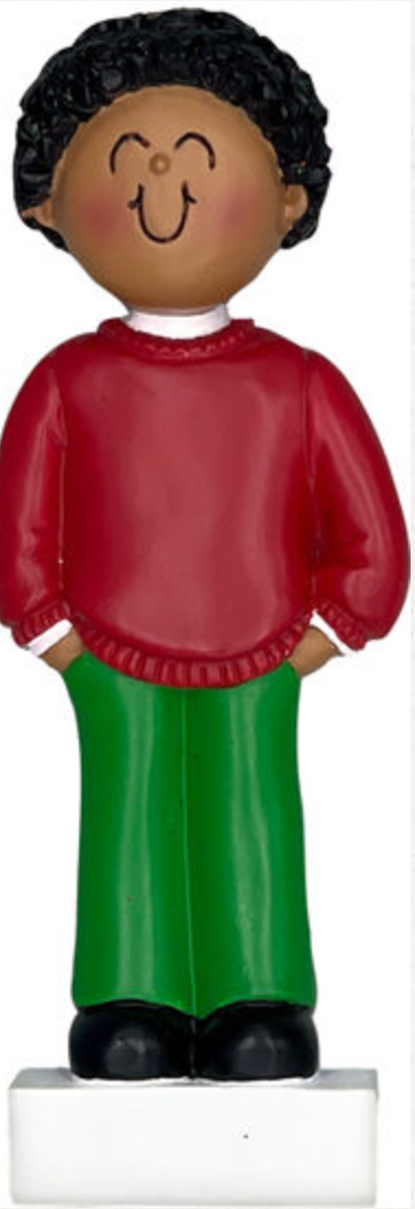 Christmas Outfit Ornament - Boy