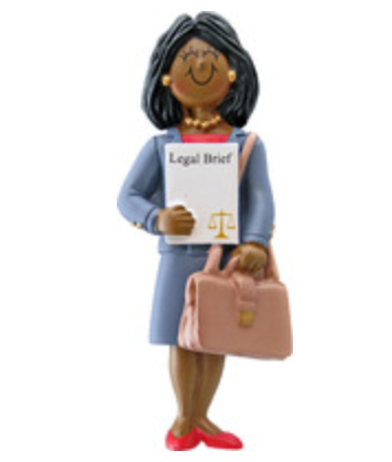 Lawyer Ornament - Female