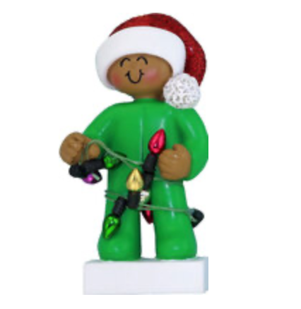 Baby in Christmas Lights Ornament