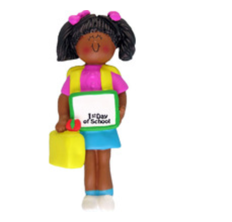 First Day of School Ornament - Girl