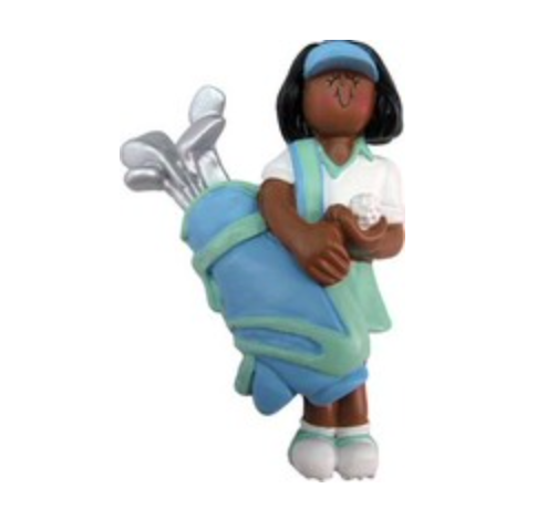 Golfer Ornament - Female