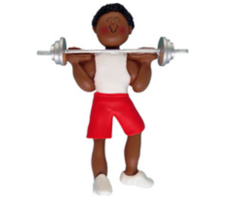 Weight Lifter Ornament - Male