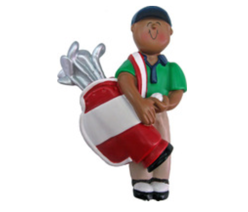 Golfer Ornament - Male