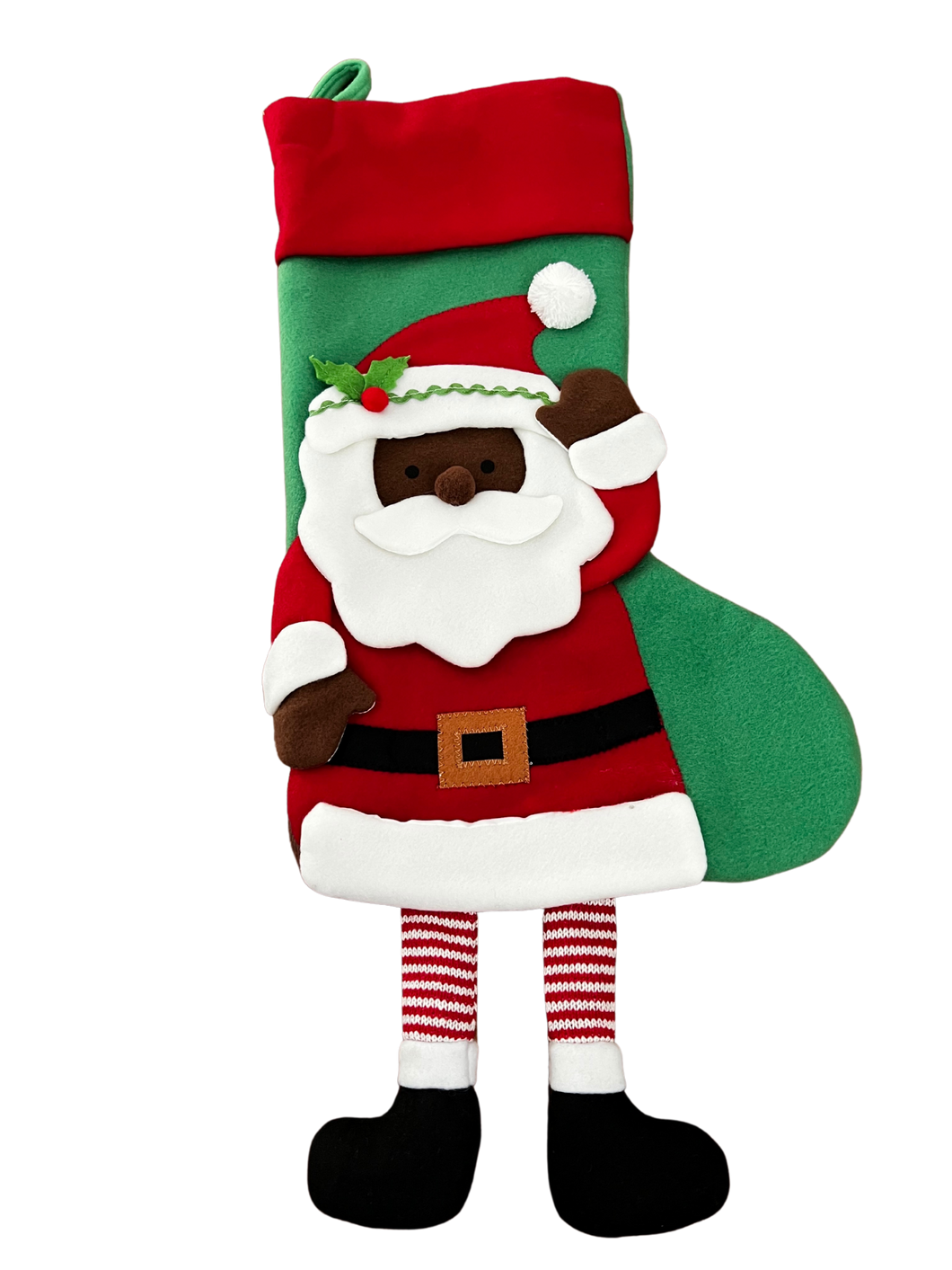 Three Dimensional Santa Claus Christmas Stocking